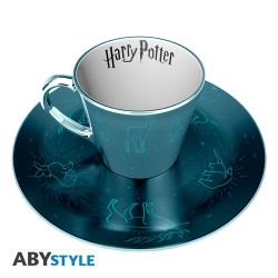 Tasse à café + soucoupe Harry Potter Patronus