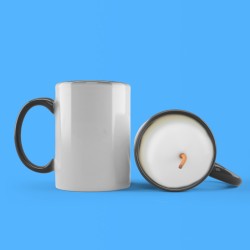 Mug bougie liseré noir...