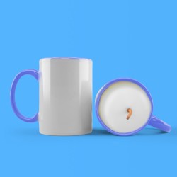 Mug bougie liseré bleu...