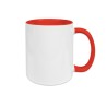 Mug bougie bicolor rouge personnalisable