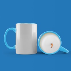 Mug bougie bicolor bleu...