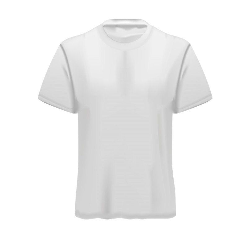 IMPRESSION FACE AVANT   T-SHIRT BLANC 100 % POLYESTER